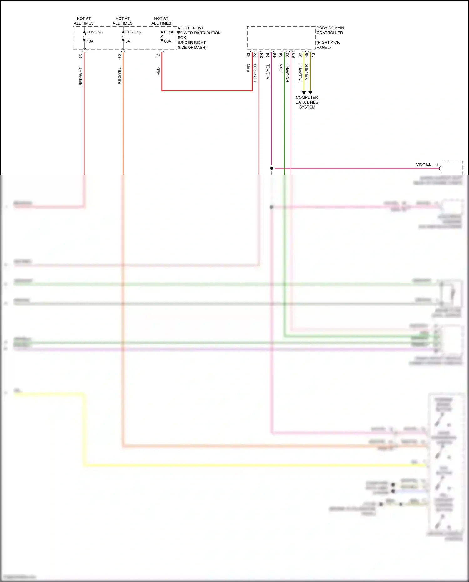 Wiring diagram computer data lines system for BMW X5 G18 facelift (2023-2024) (32 of 120)