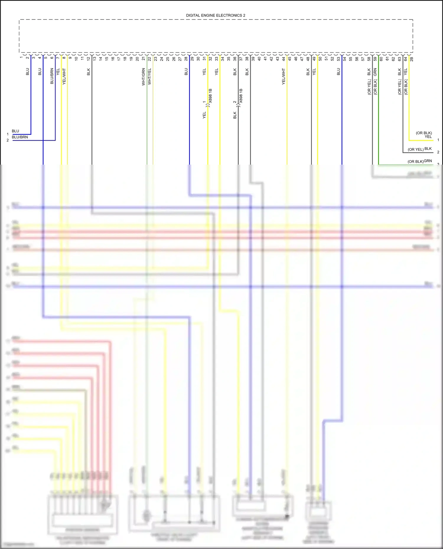 Wiring diagram digital engine electronics 2 for BMW X5 G18 facelift (2023-2024) (5 of 7)