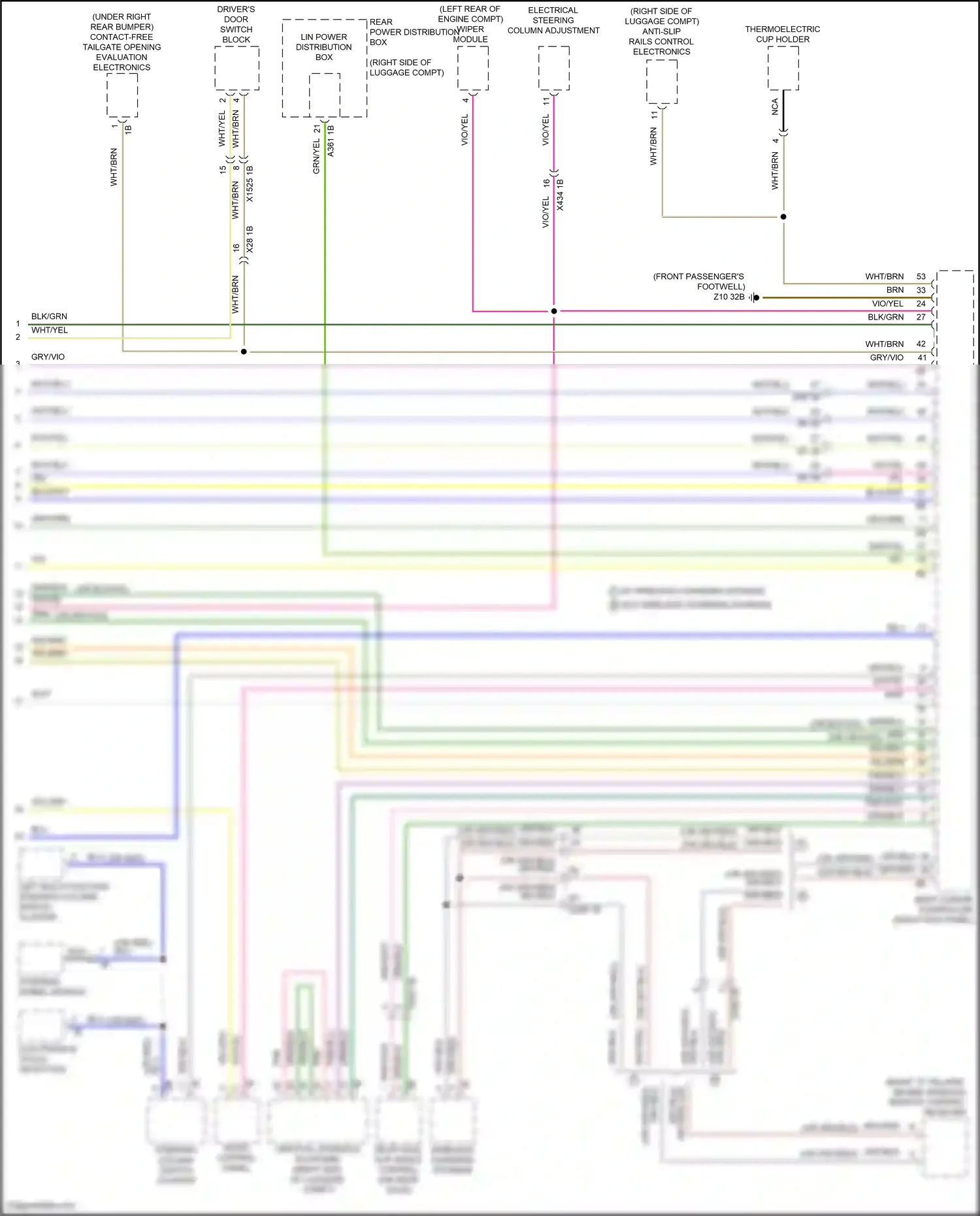Wiring diagram electronics touch detection for BMW X5 G18 facelift (2023-2024) (2 of 2)