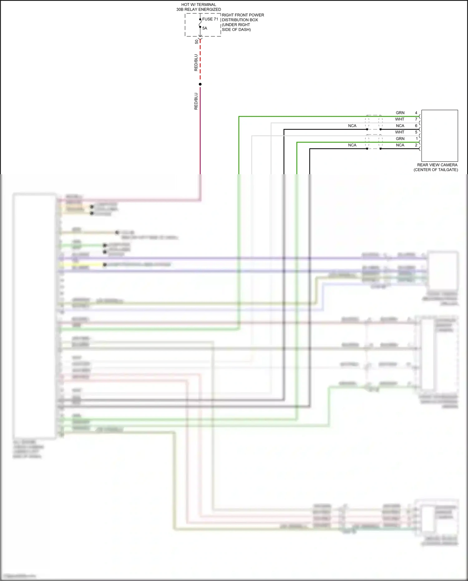 Wiring diagram front camera for BMW X5 G18 facelift (2023-2024) (1 of 2)