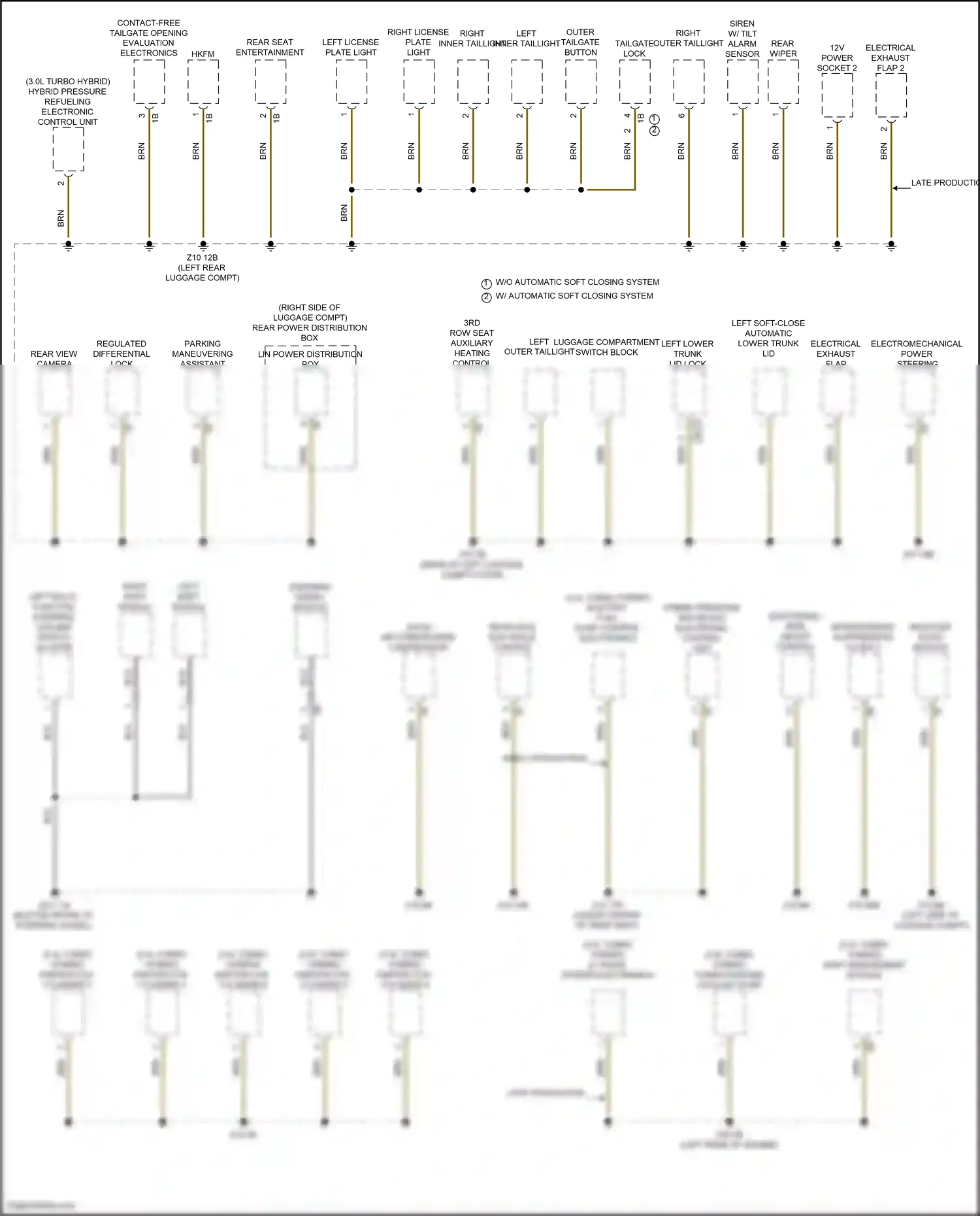 Wiring diagram left outer taillight for BMW X5 G18 facelift (2023-2024) (1 of 1)
