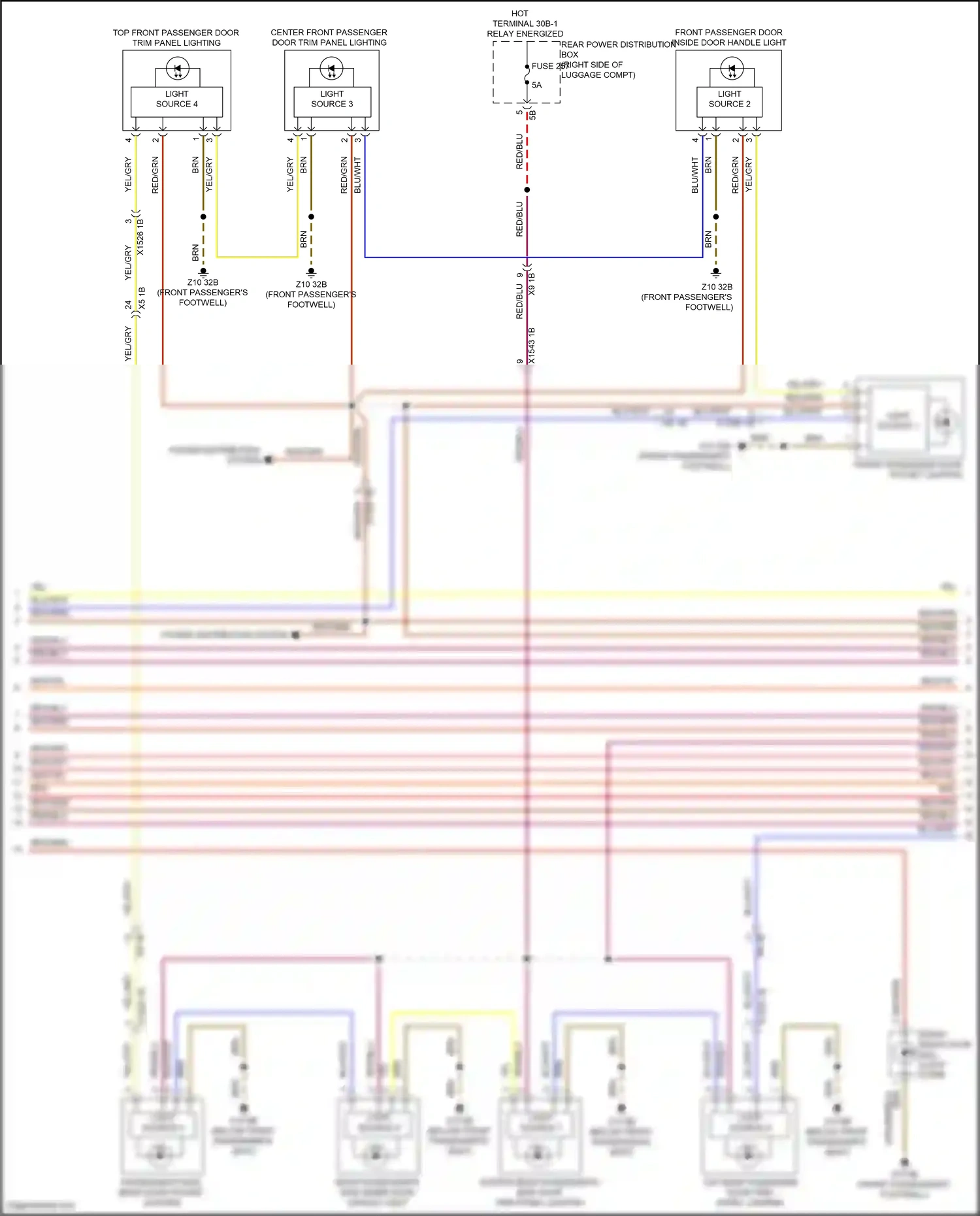 Wiring diagram light source 3 for BMW X5 G18 facelift (2023-2024) (1 of 3)