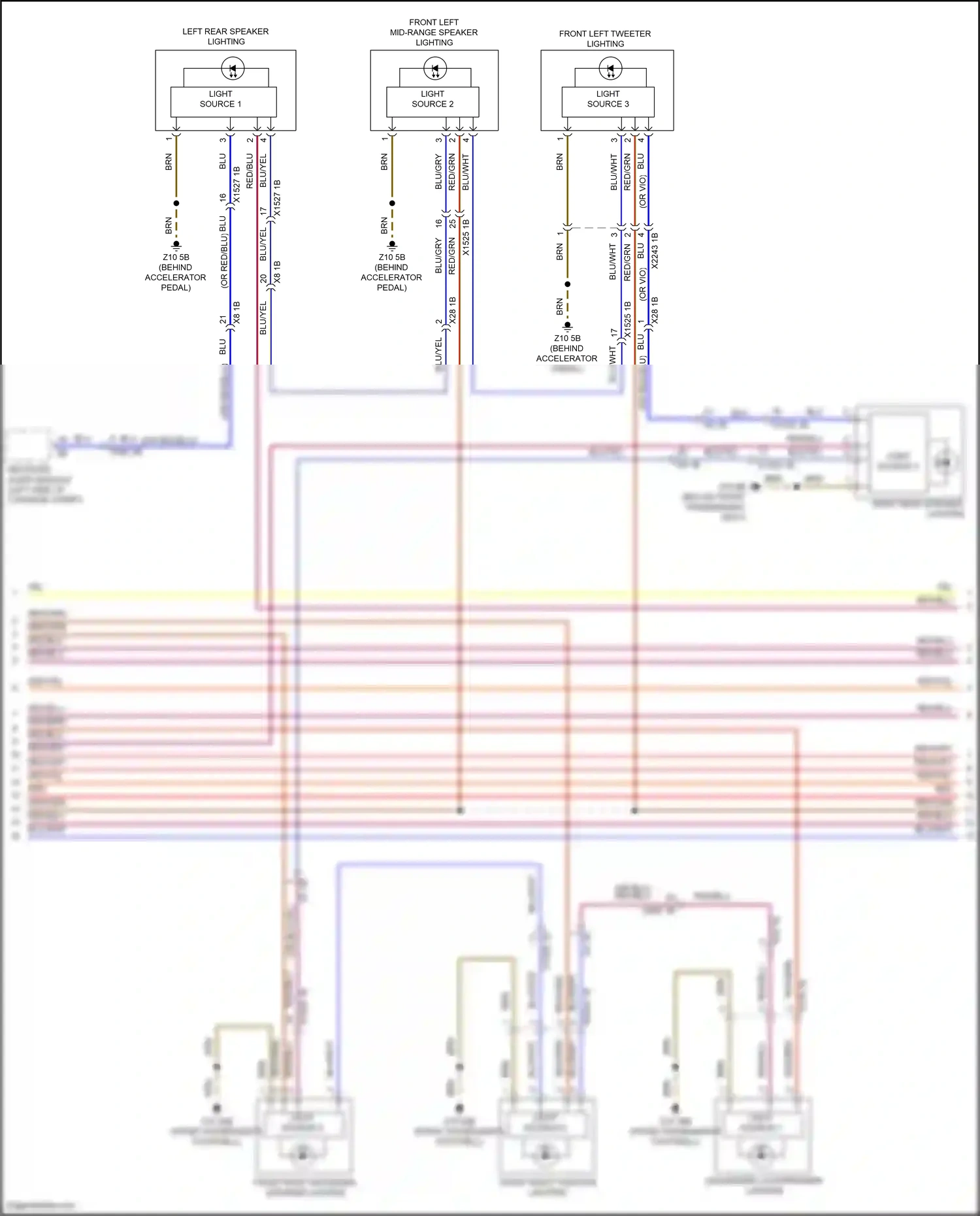 Wiring diagram light source 5 for BMW X5 G18 facelift (2023-2024) (2 of 3)