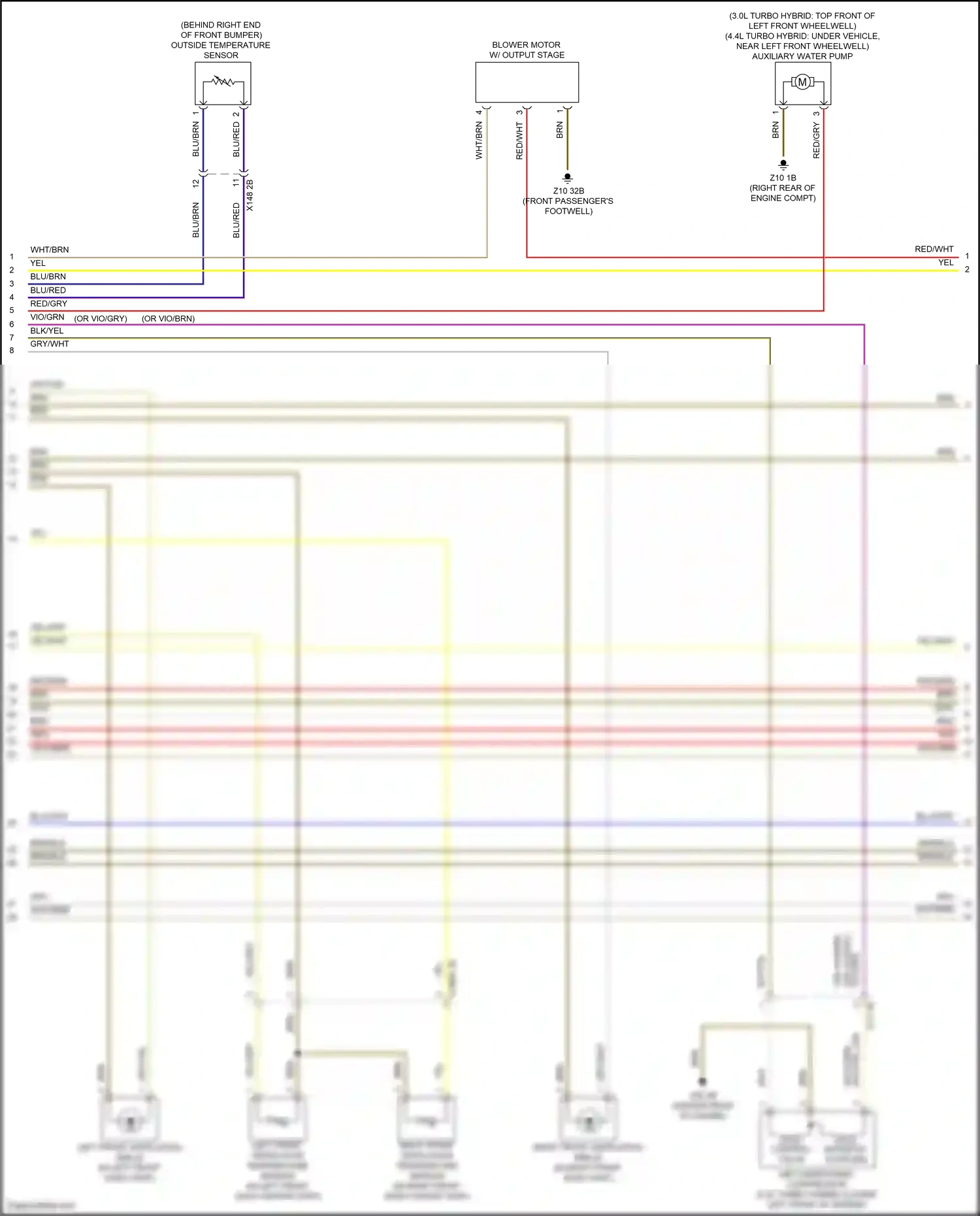 Wiring diagram outside temperature sensor for BMW X5 G18 facelift (2023-2024) (1 of 4)