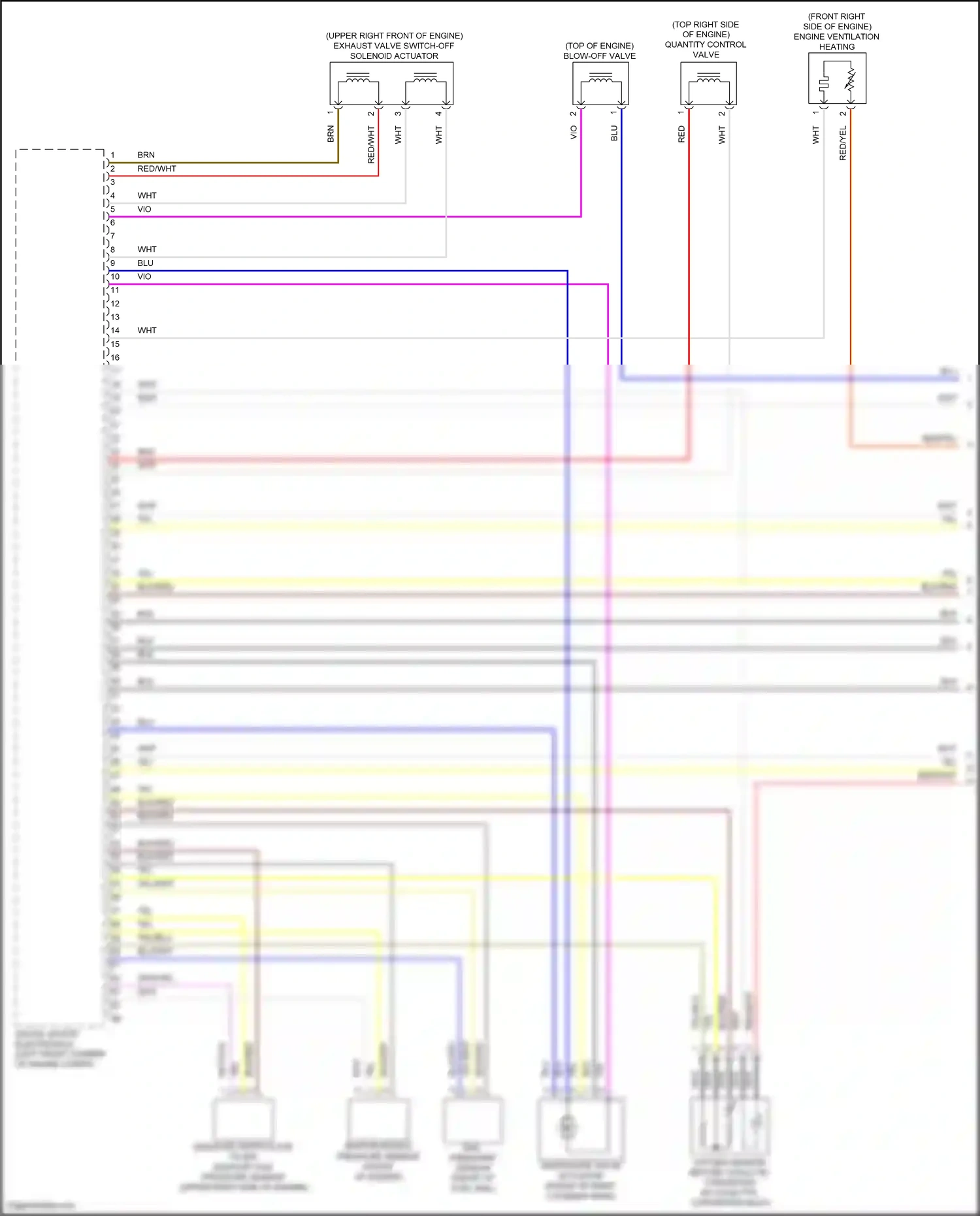 Wiring diagram quantity control valve for BMW X5 G18 facelift (2023-2024) (1 of 2)