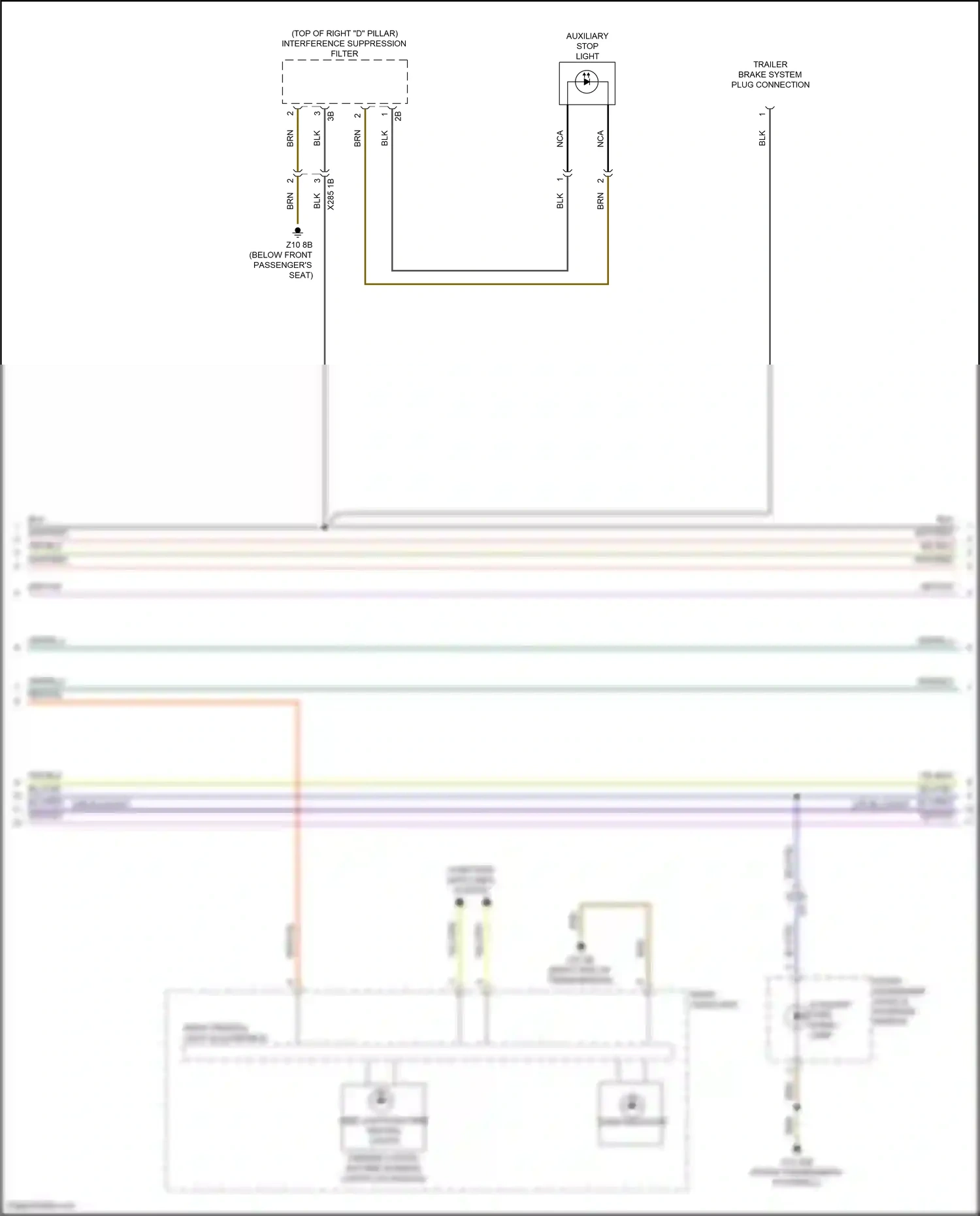 Wiring diagram right frontal light electronics for BMW X5 G18 facelift (2023-2024) (1 of 2)