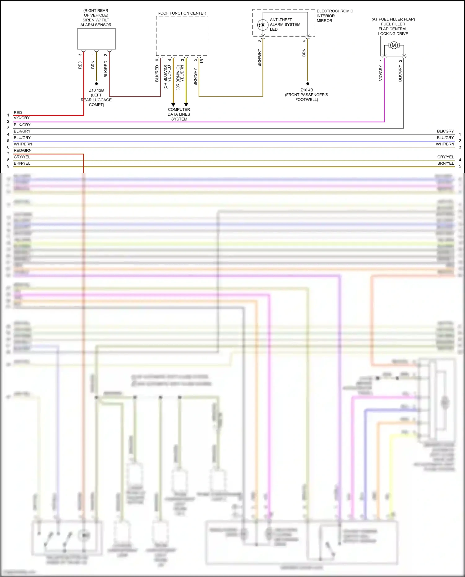 Wiring diagram w/ automatic soft close system for BMW X5 G18 facelift (2023-2024) (1 of 11)