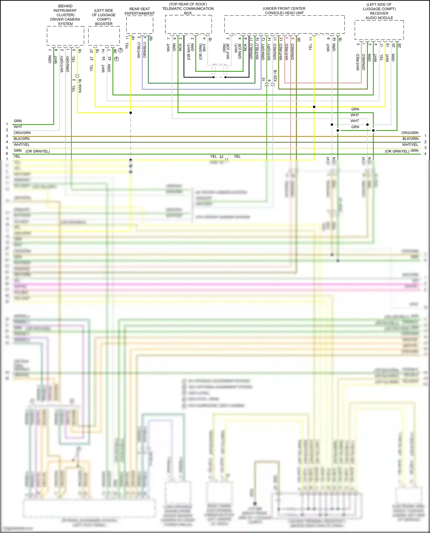 Wiring diagram w/ driver camera system for BMW X5 G18 facelift (2023-2024) (2 of 9)