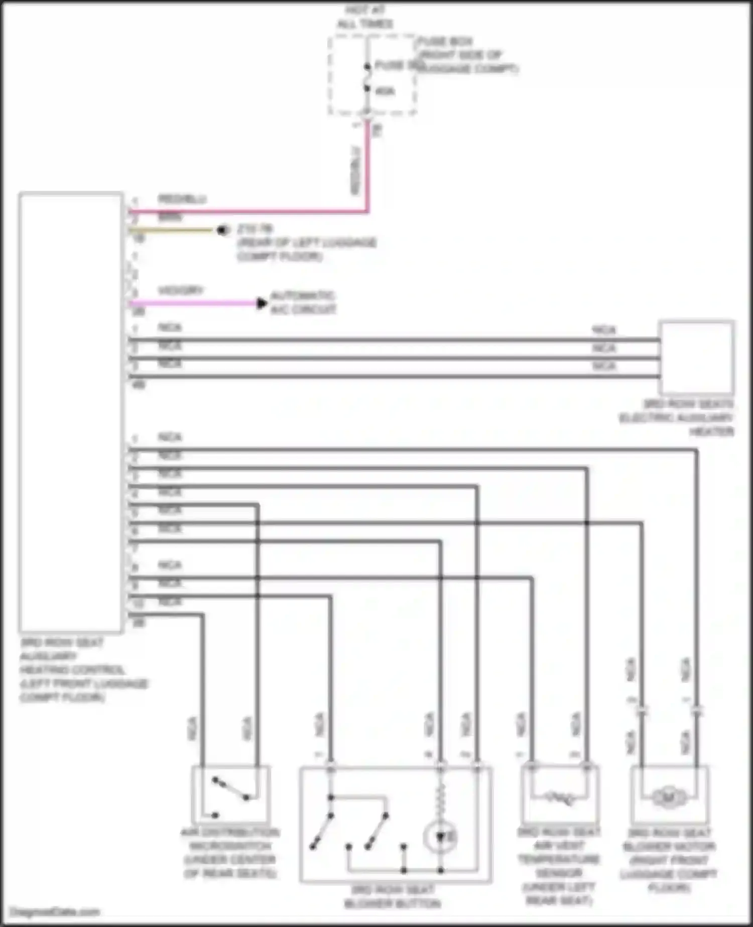 X5 BMW G18 (2022-2023): 3rd row seat heater circuit