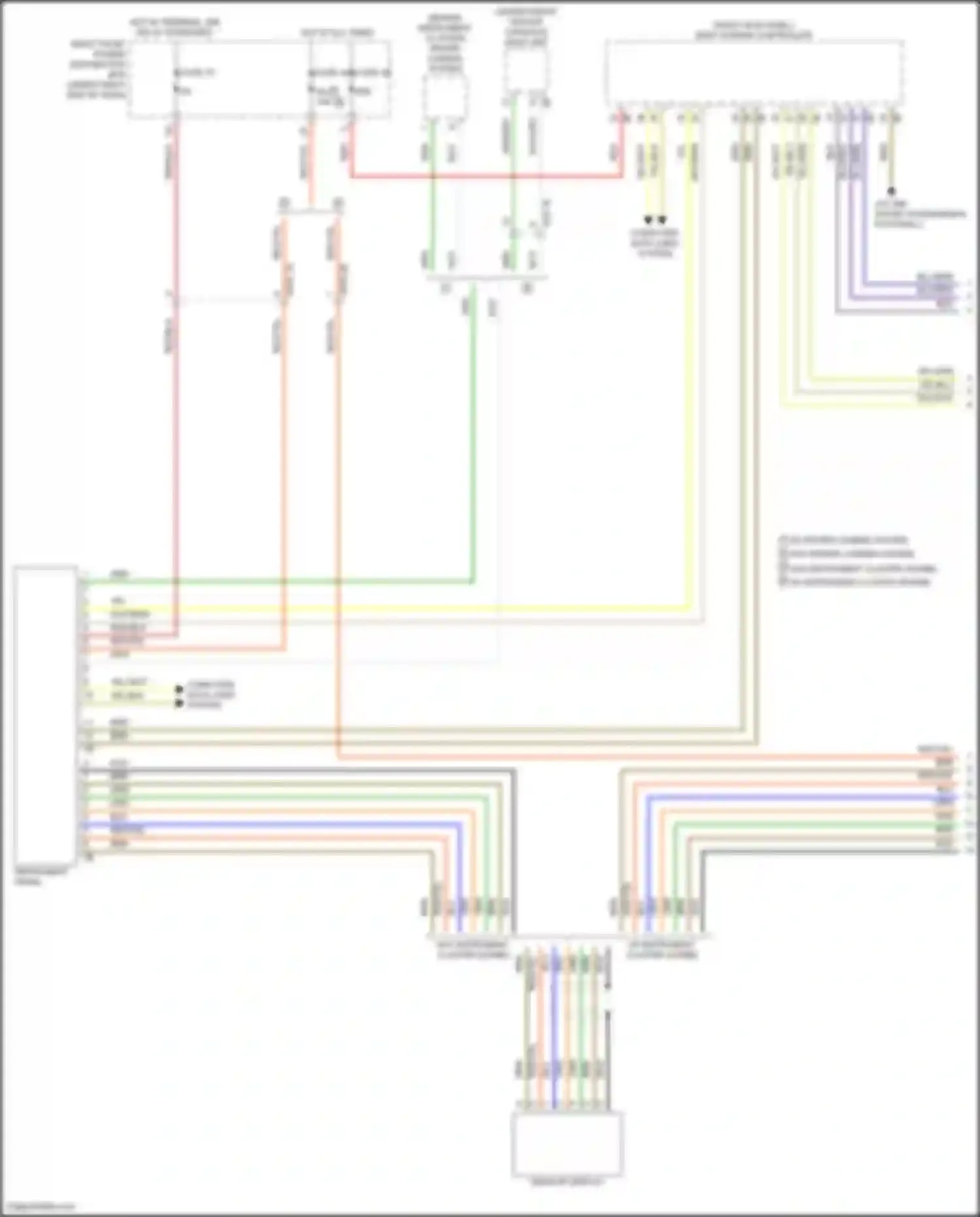 X5 BMW G18 (2022-2023): Instrument cluster circuit (1 of 2)