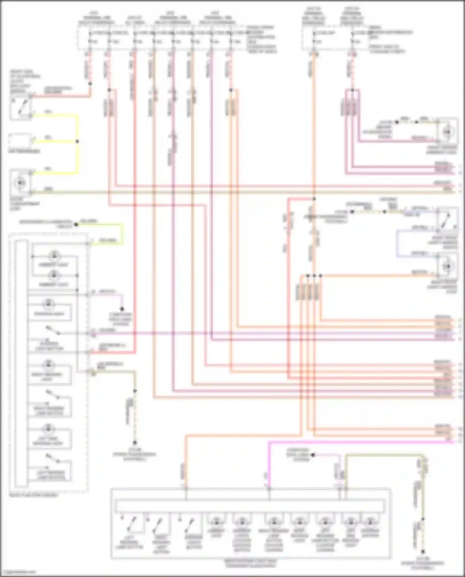 X5 BMW G18 (2022-2023): Courtesy lamps circuit (1 of 6)