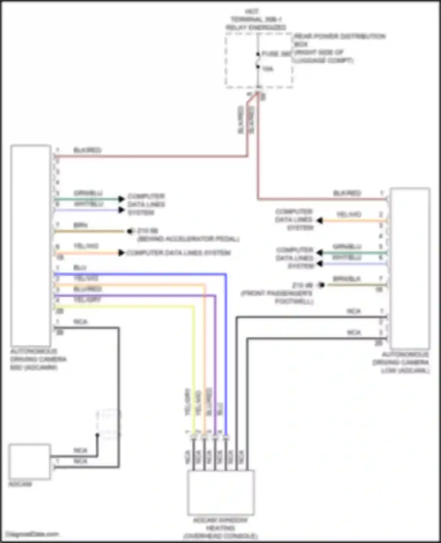 X5 BMW G18 (2022-2023): Automated driving camera circuit