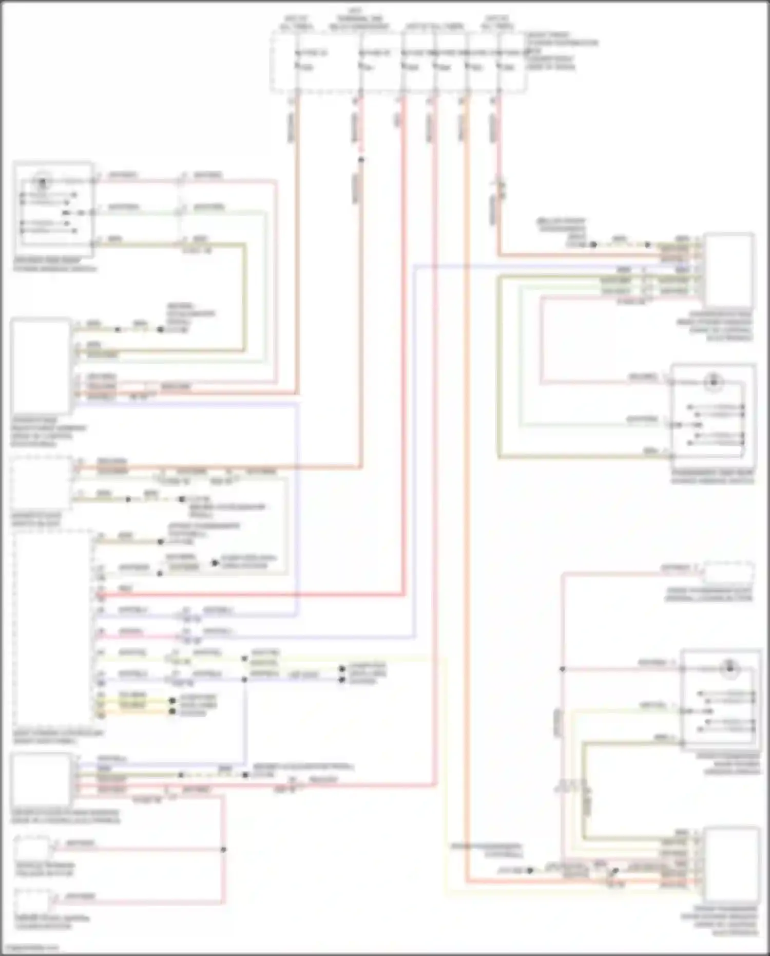 X5 BMW G18 (2022-2023): Power windows circuit