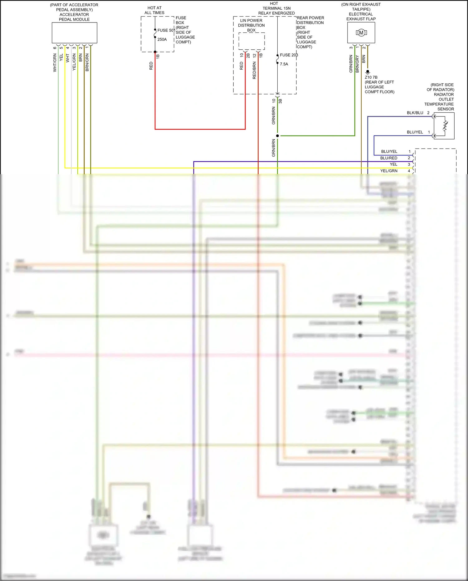 BMW X5 G18 (2022-2023) accelerator pedal module wiring diagram  (4 of 5)