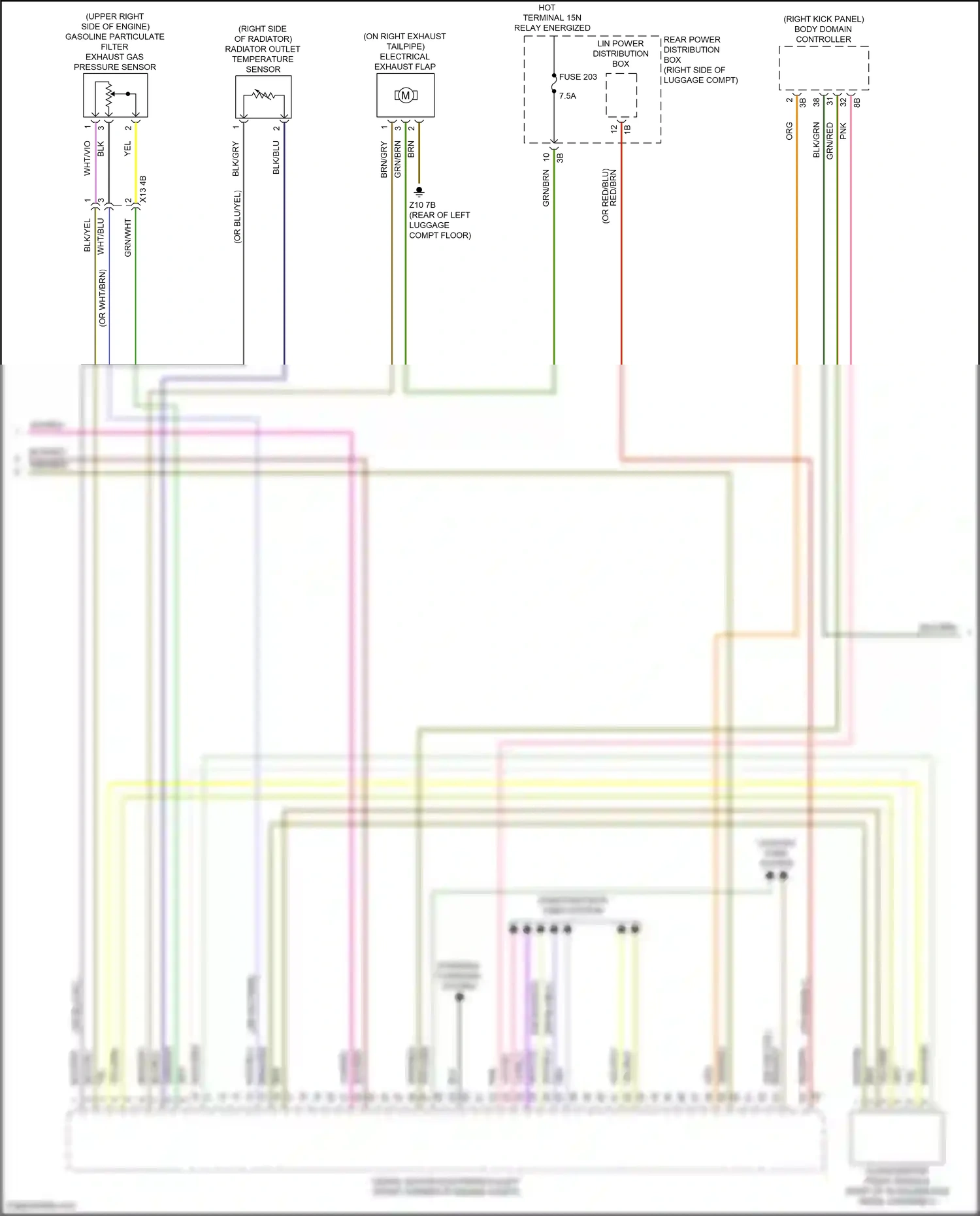 BMW X5 G18 (2022-2023) accelerator pedal module wiring diagram  (3 of 5)
