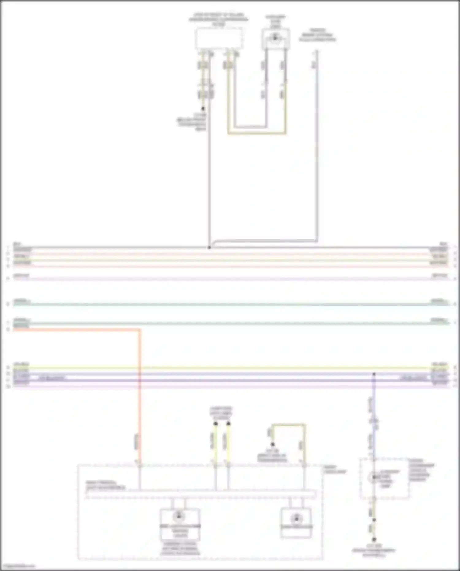 Wiring diagram auxiliary stop light for BMW X5 G18 (2022-2023) (1 of 1)