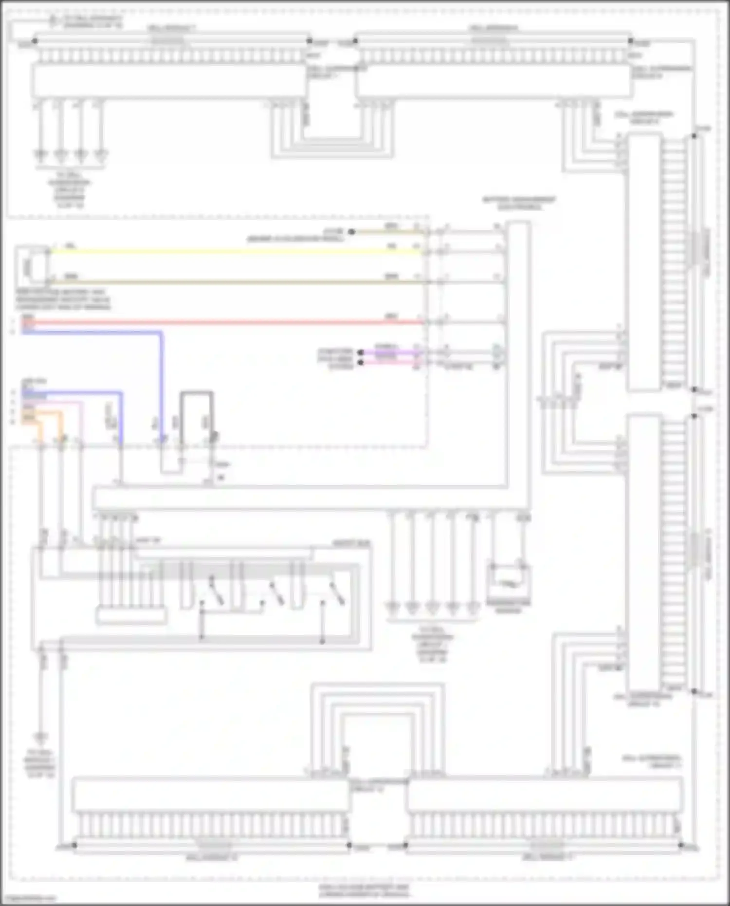Wiring diagram battery management electronics for BMW X5 G18 (2022-2023) (3 of 3)