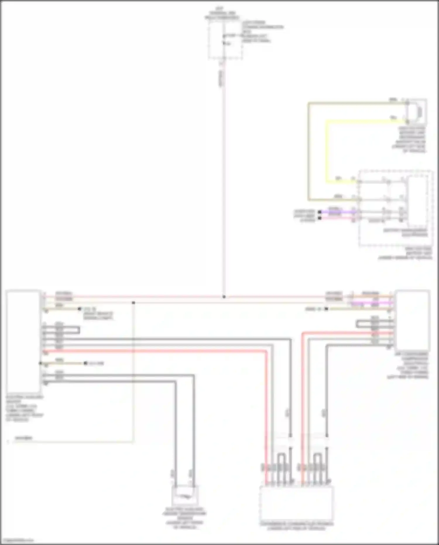 Wiring diagram battery management electronics for BMW X5 G18 (2022-2023) (1 of 3)