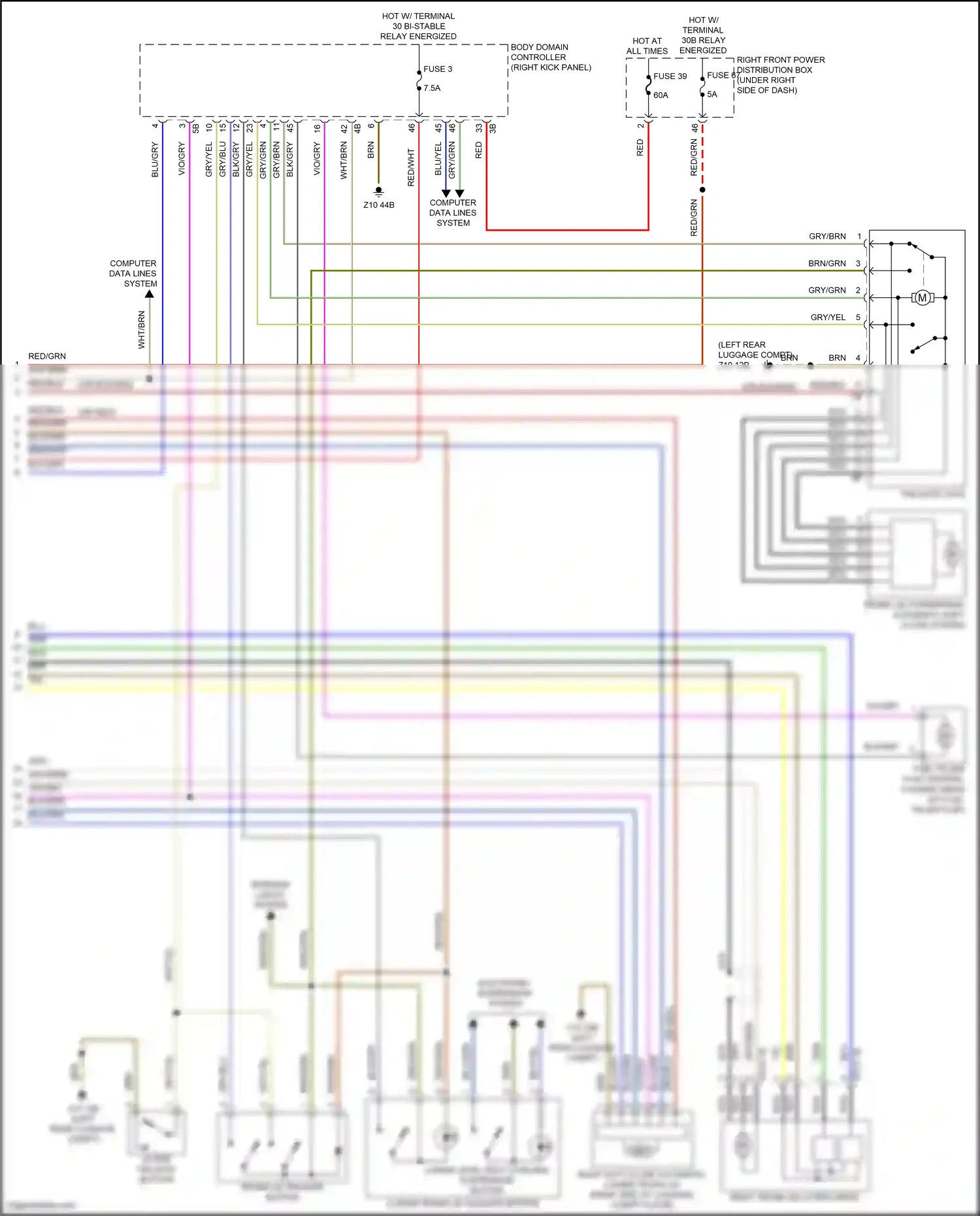 BMW X5 G18 (2022-2023) body domain controller wiring diagram  (30 of 49)