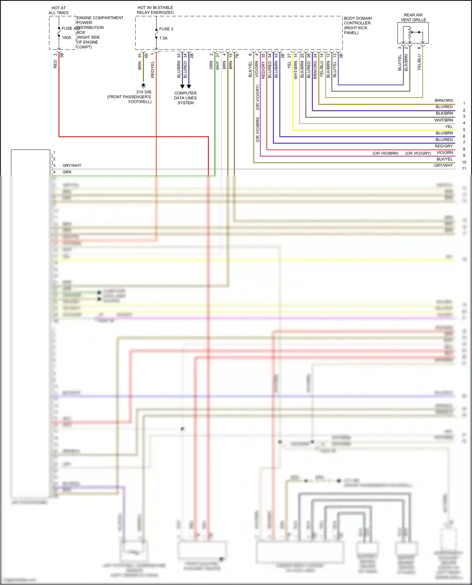 BMW X5 G18 (2022-2023) body domain controller wiring diagram  (22 of 49)