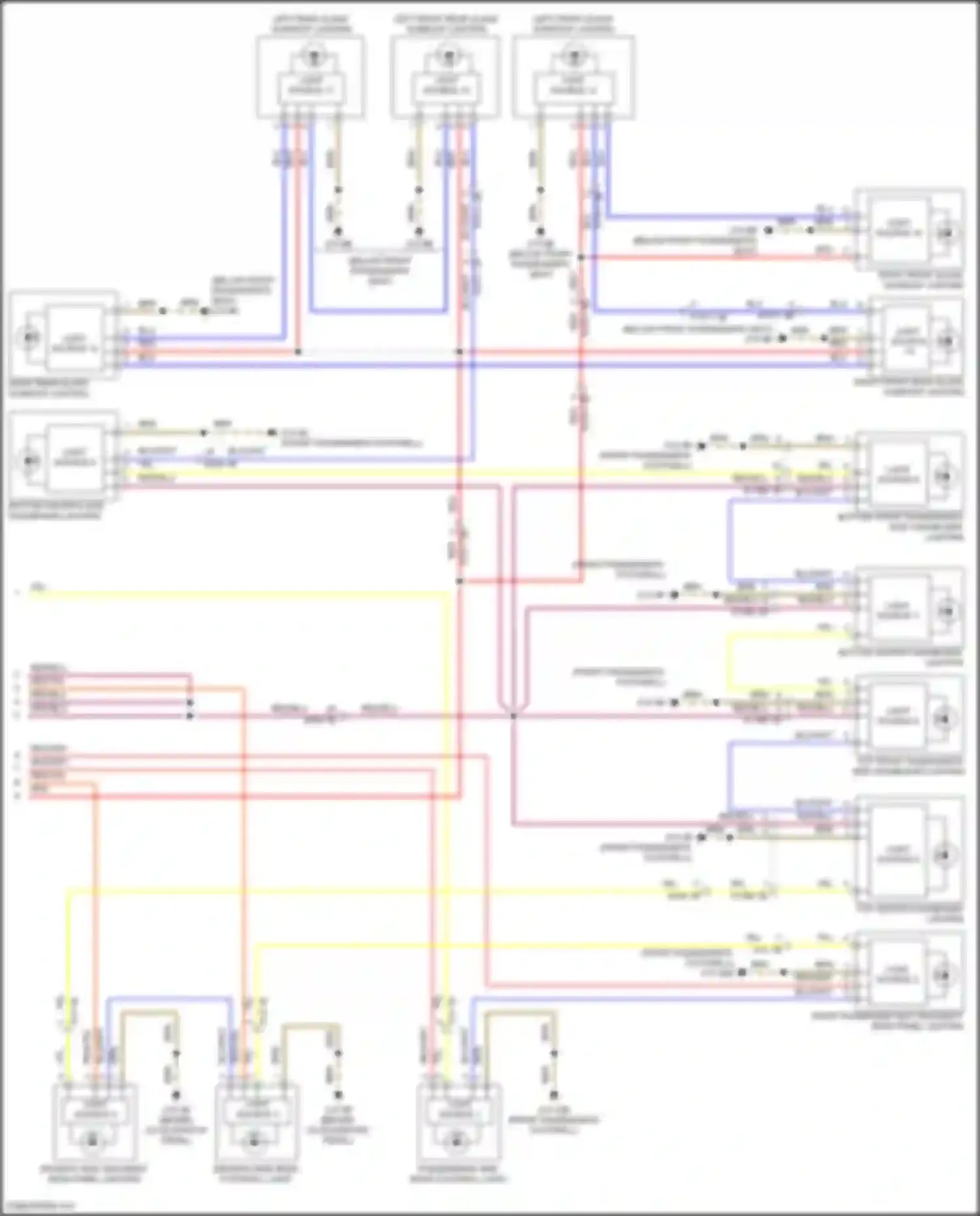 Wiring diagram bottom driver's side dashboard lighting for BMW X5 G18 (2022-2023) (1 of 4)