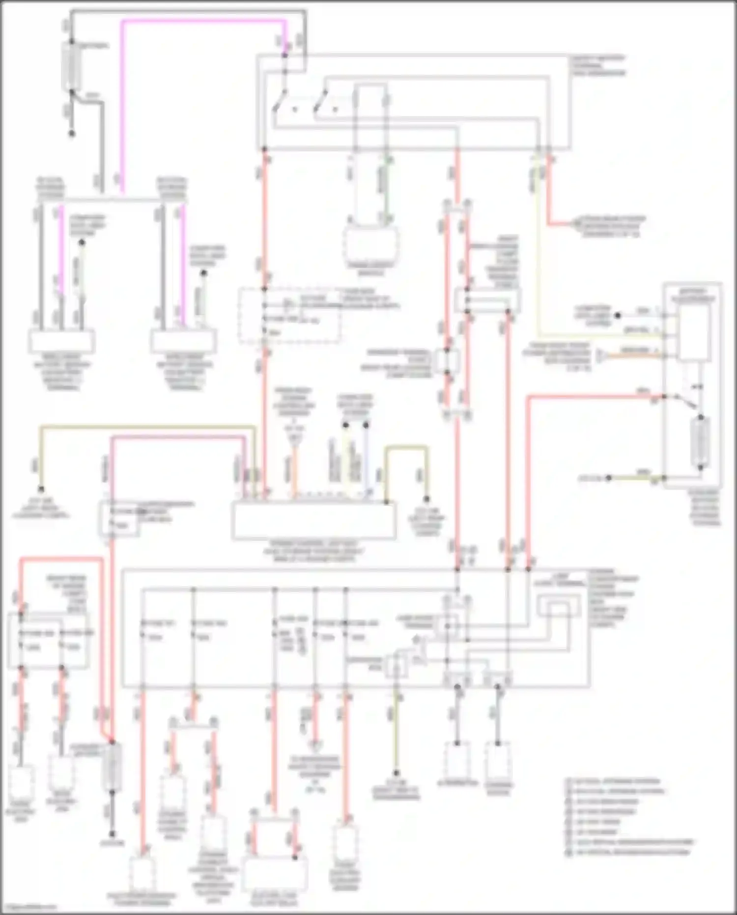 Wiring diagram capacitor box for BMW X5 G18 (2022-2023) (5 of 5)