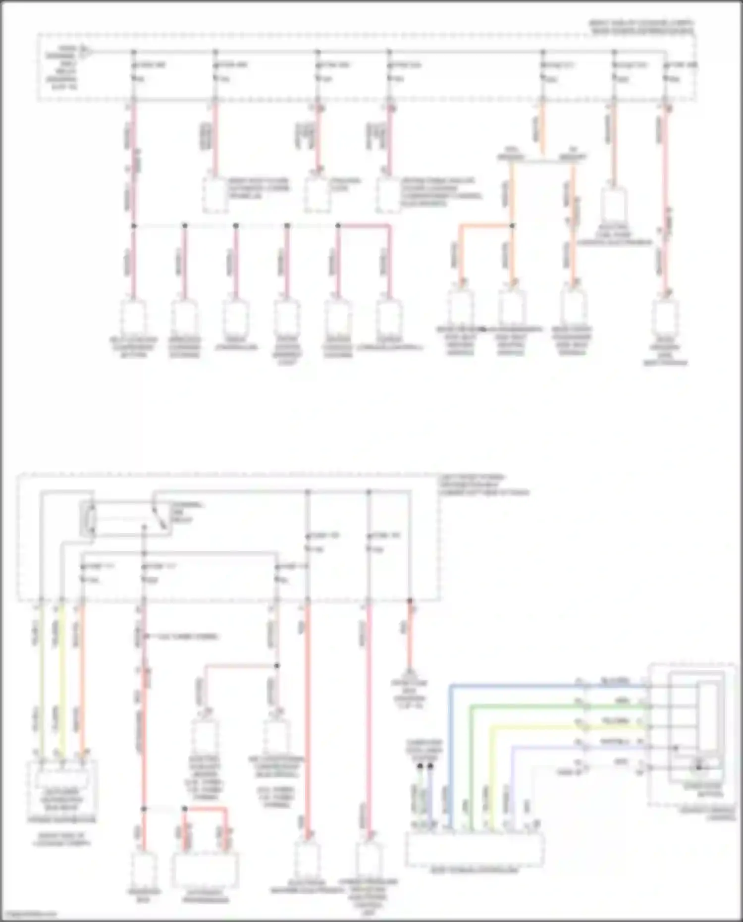 Wiring diagram center console lighting 2 for BMW X5 G18 (2022-2023) (4 of 4)