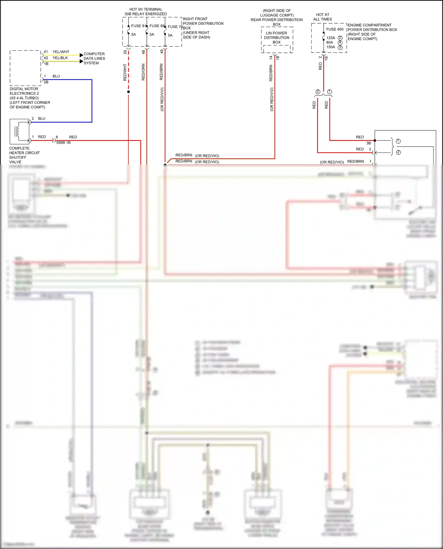 BMW X5 G18 (2022-2023) computer data lines system wiring diagram  (77 of 132)