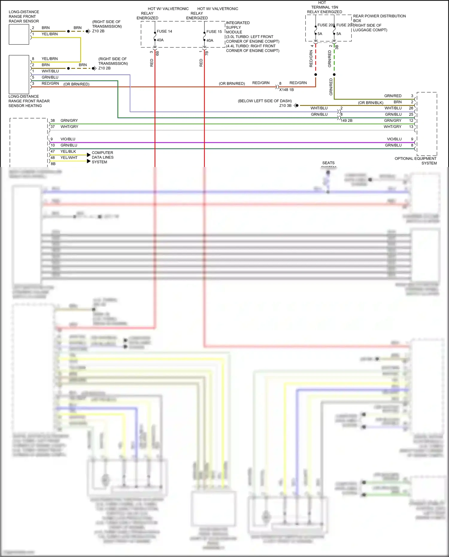 BMW X5 G18 (2022-2023) computer data lines system wiring diagram  (91 of 132)