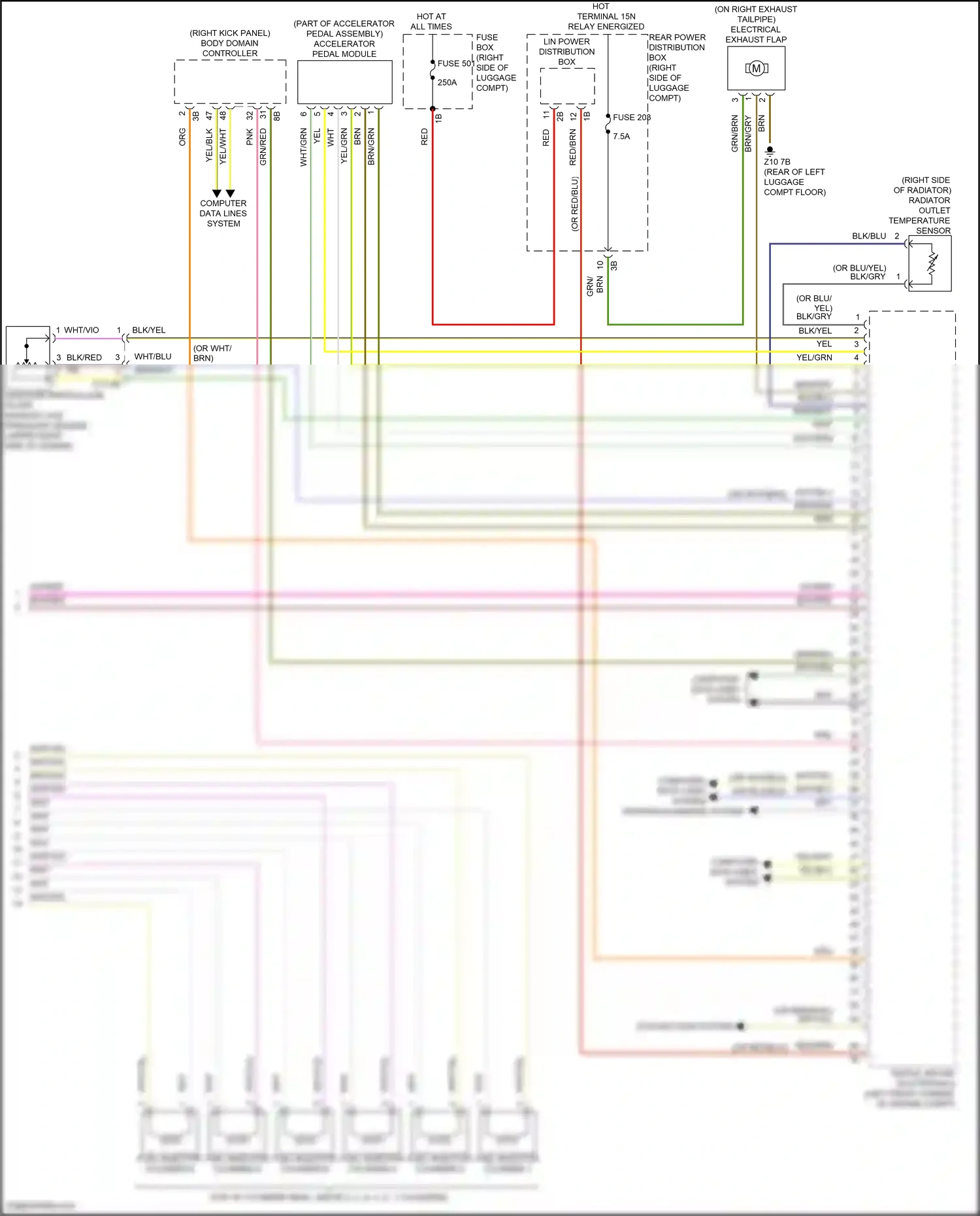 BMW X5 G18 (2022-2023) computer data lines system wiring diagram  (124 of 132)