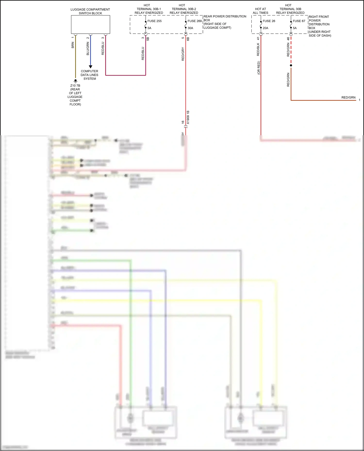 BMW X5 G18 (2022-2023) computer data lines system wiring diagram  (44 of 132)