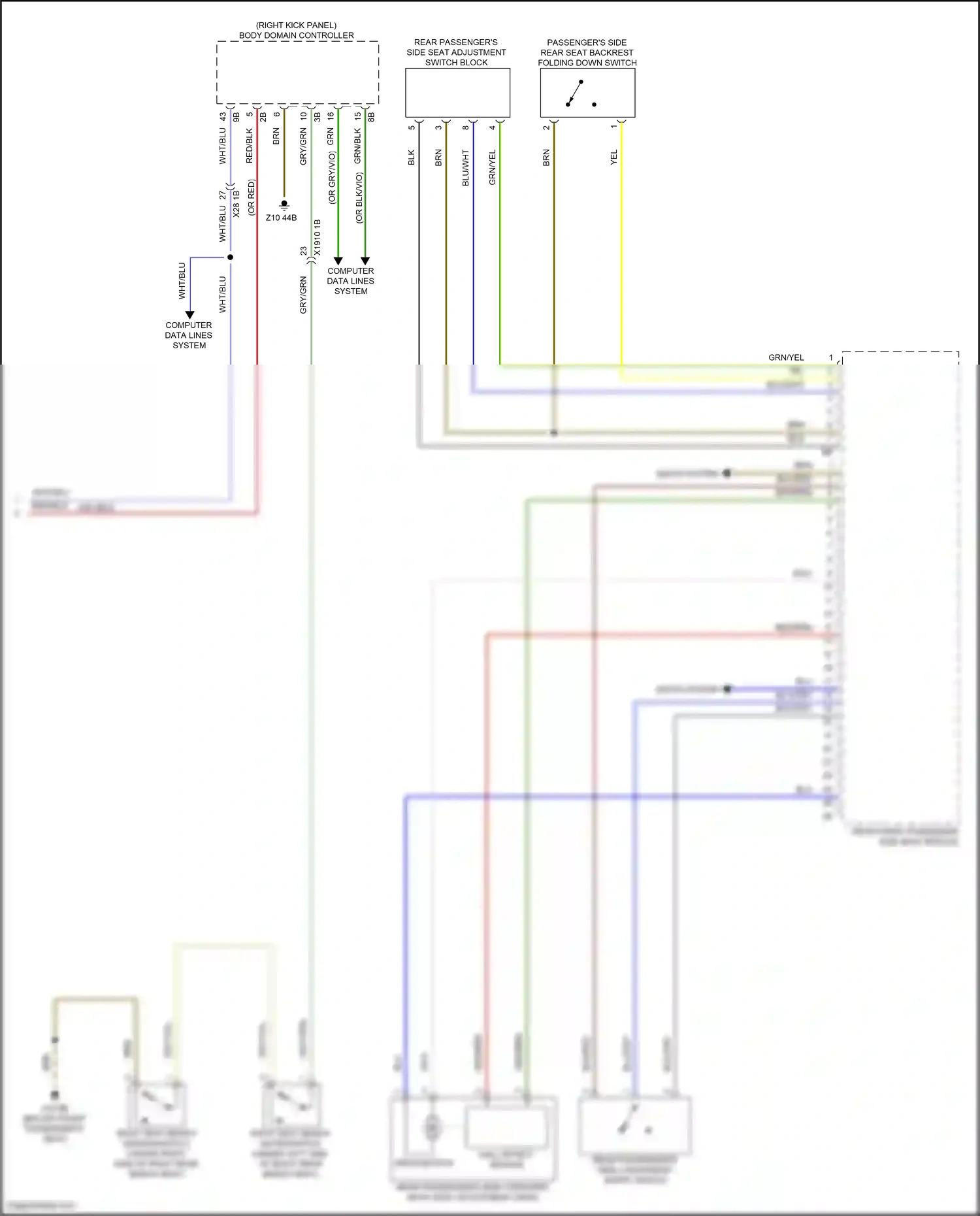BMW X5 G18 (2022-2023) computer data lines system wiring diagram  (49 of 132)