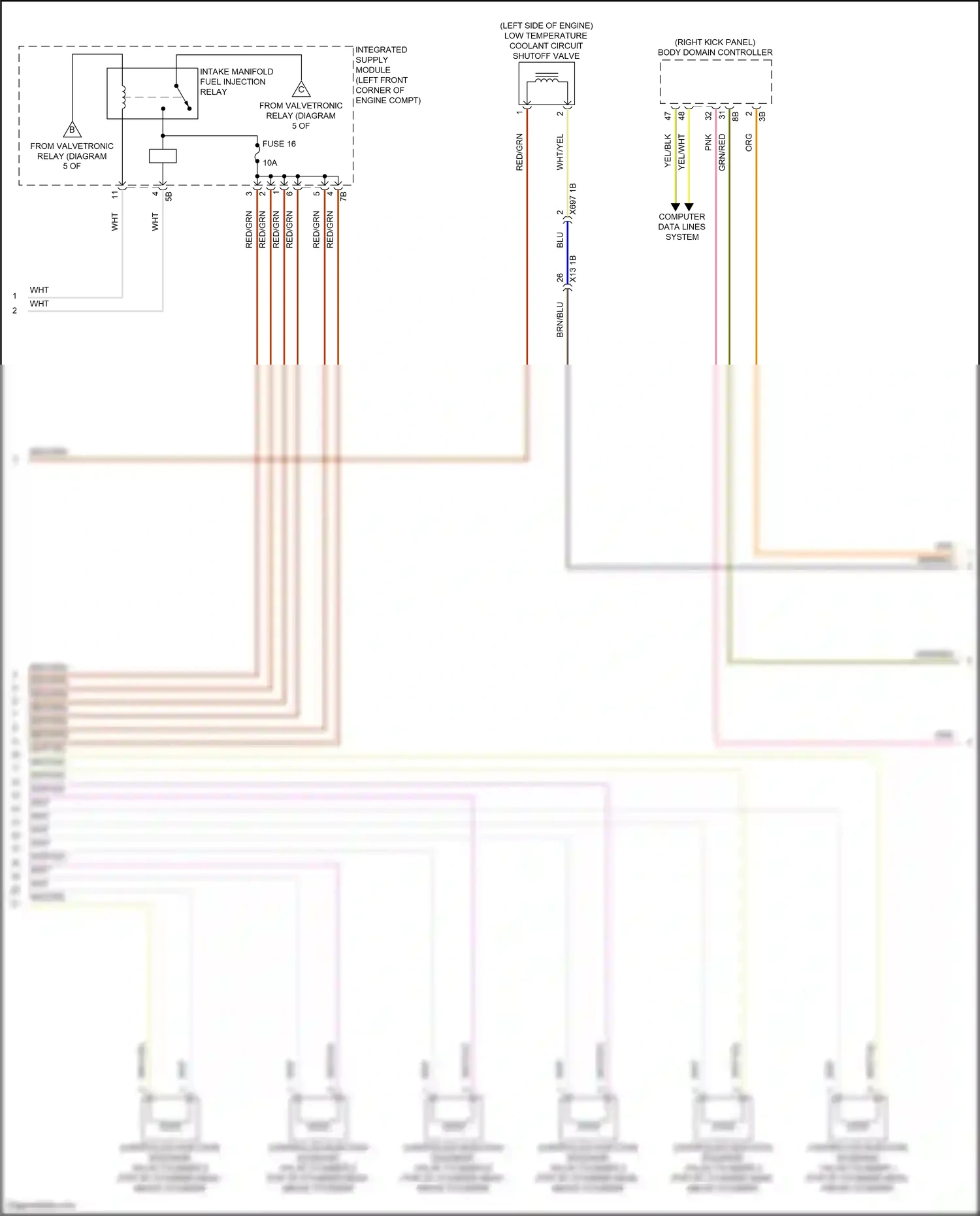 BMW X5 G18 (2022-2023) computer data lines system wiring diagram  (129 of 132)