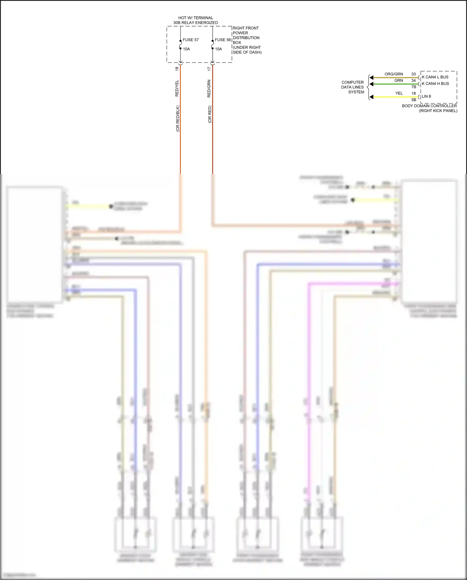 BMW X5 G18 (2022-2023) computer data lines system wiring diagram  (101 of 132)