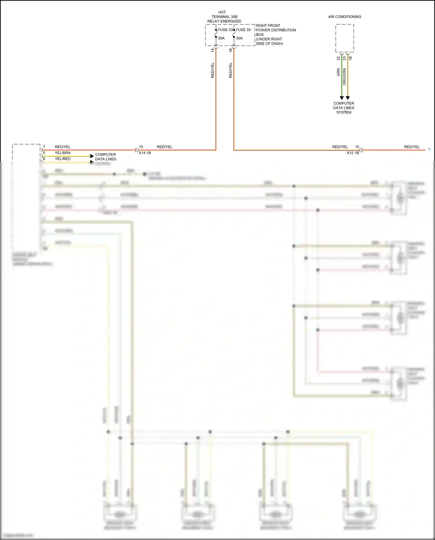 BMW X5 G18 (2022-2023) computer data lines system wiring diagram  (108 of 132)