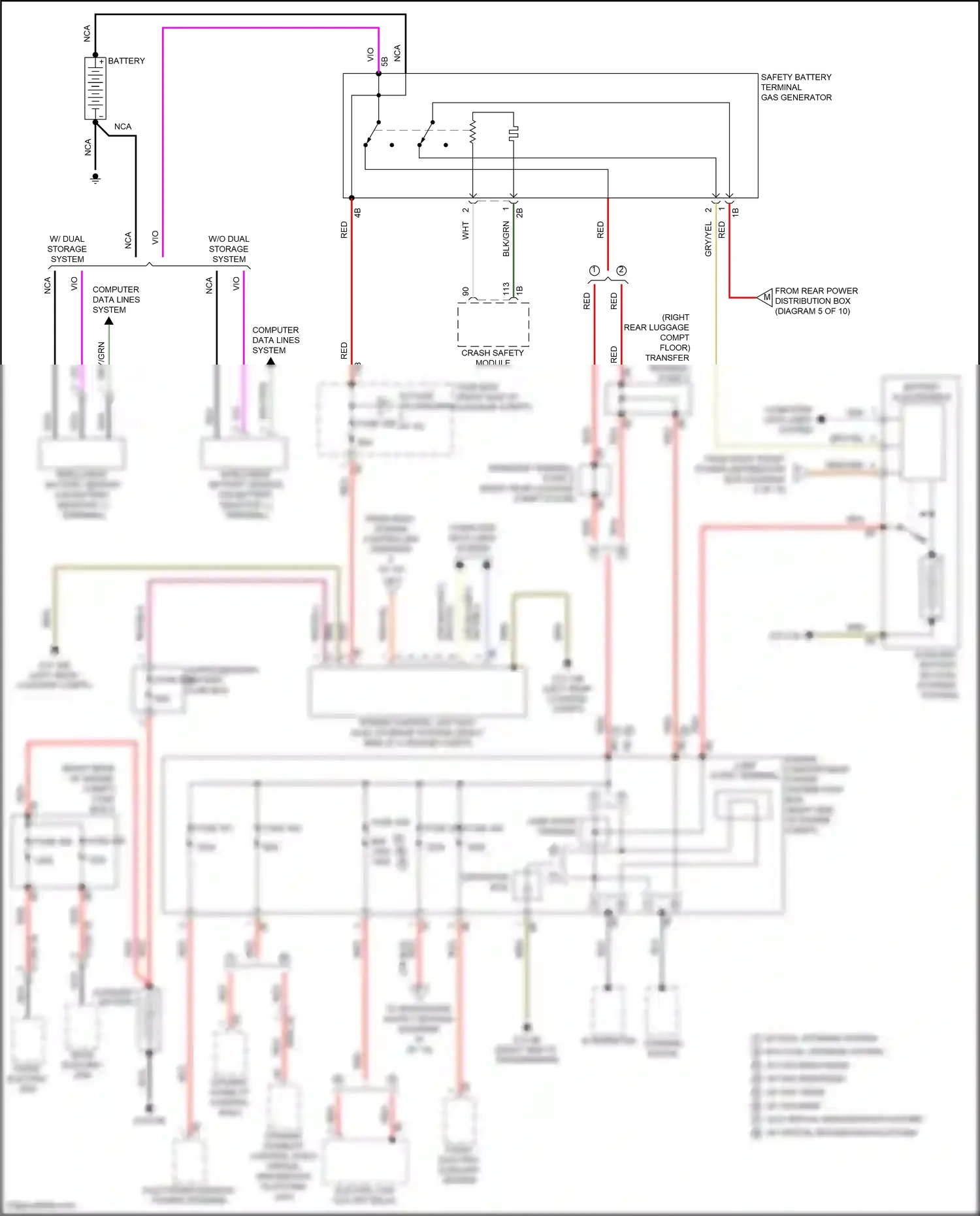 BMW X5 G18 (2022-2023) computer data lines system wiring diagram  (96 of 132)