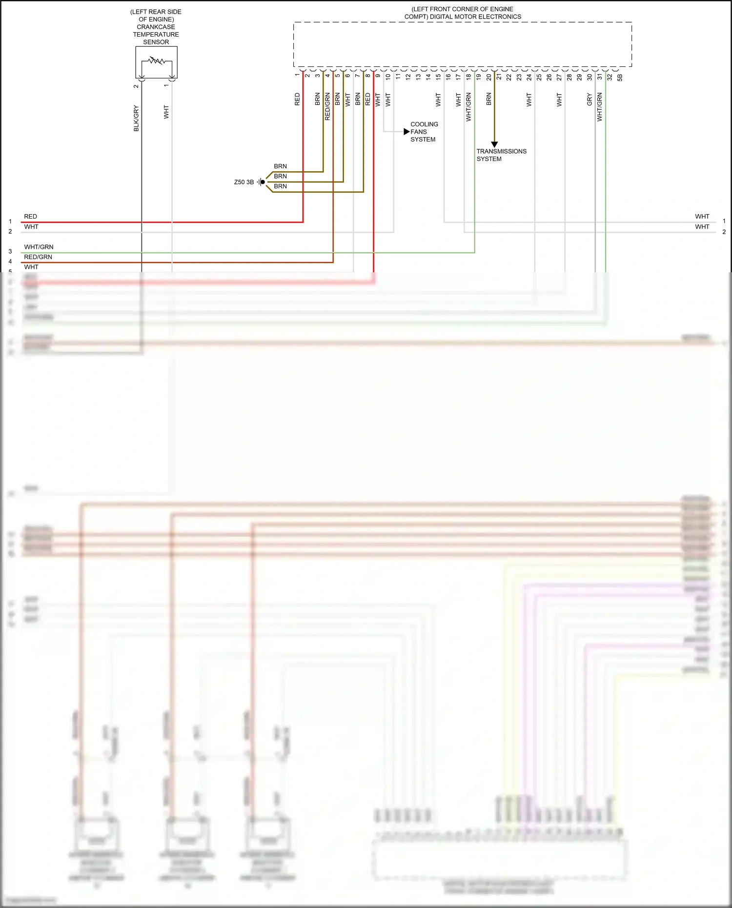 BMW X5 G18 (2022-2023) crankcase temperature sensor wiring diagram  (3 of 3)
