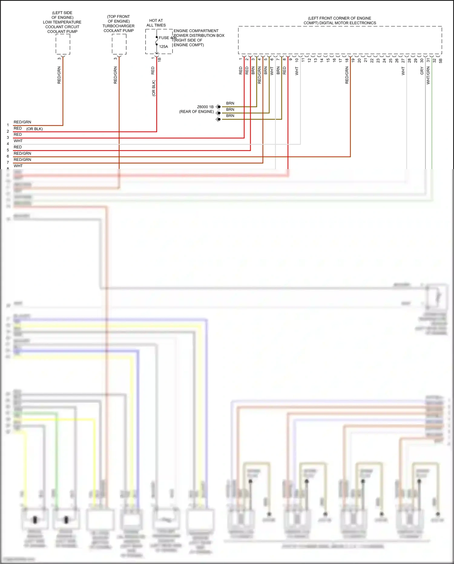 BMW X5 G18 (2022-2023) crankcase temperature sensor wiring diagram  (1 of 3)