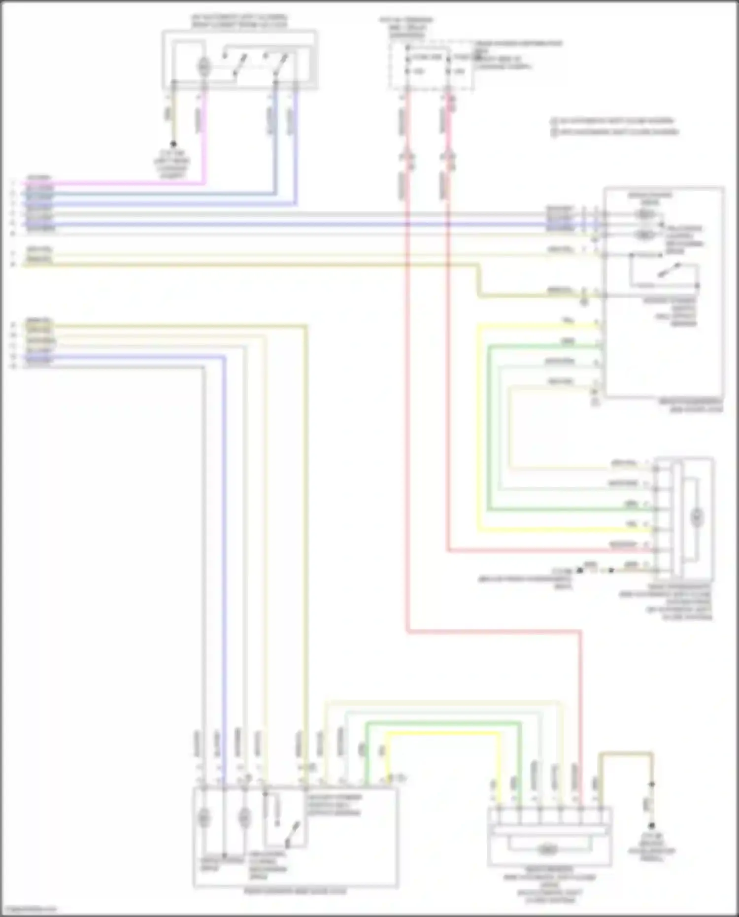 Wiring diagram deadlocking drive for BMW X5 G18 (2022-2023) (3 of 6)
