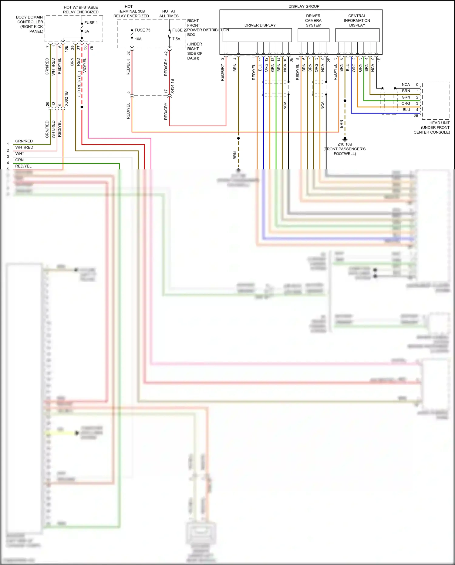 BMW X5 G18 (2022-2023) driver camera system wiring diagram  (3 of 13)