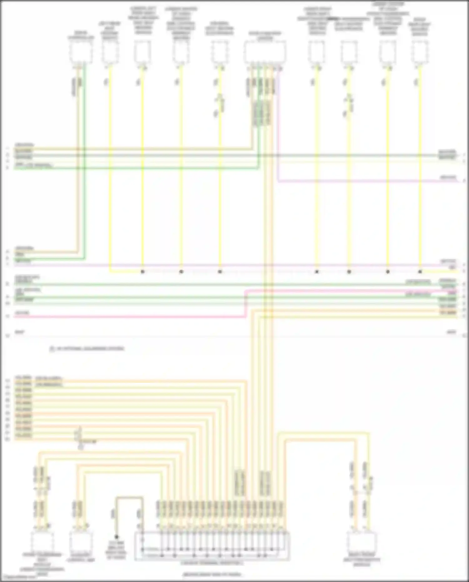 Wiring diagram driver's side control electronics armrest heating for BMW X5 G18 (2022-2023) (2 of 3)