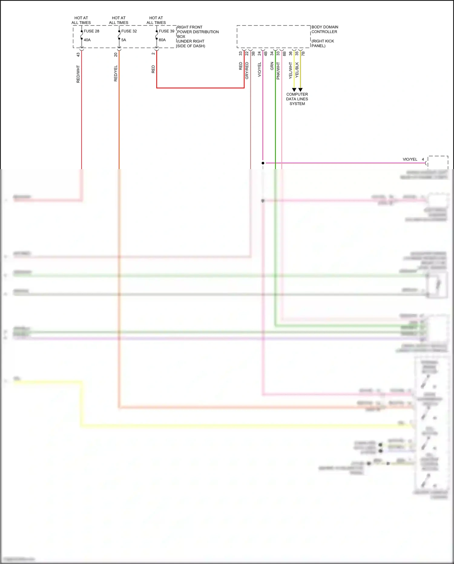 BMW X5 G18 (2022-2023) dtc button wiring diagram  (1 of 2)