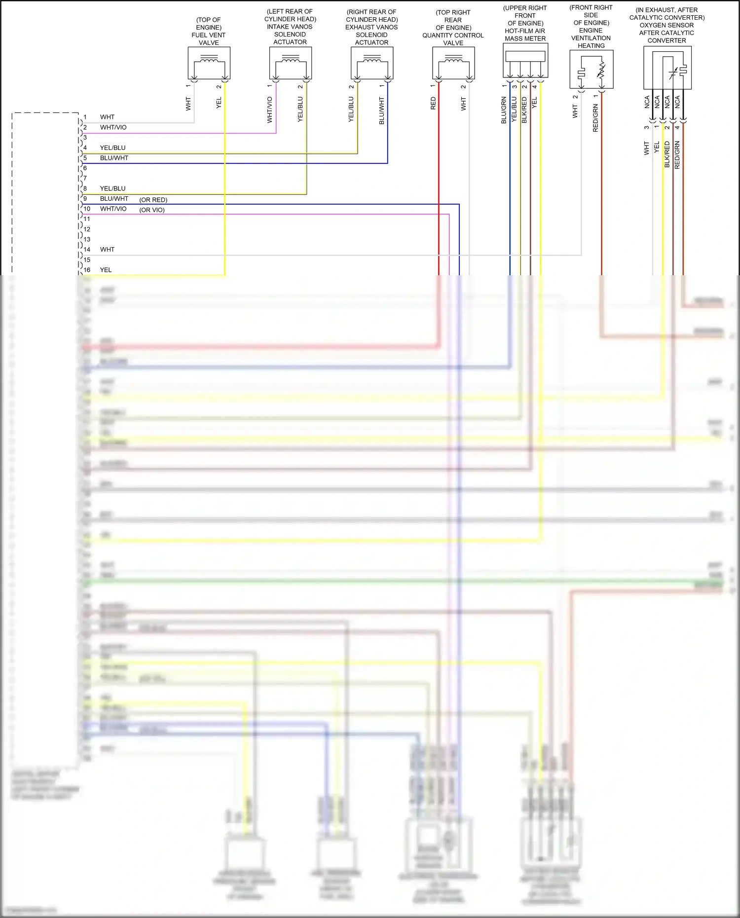 BMW X5 G18 (2022-2023) engine ventilation heating wiring diagram  (2 of 3)