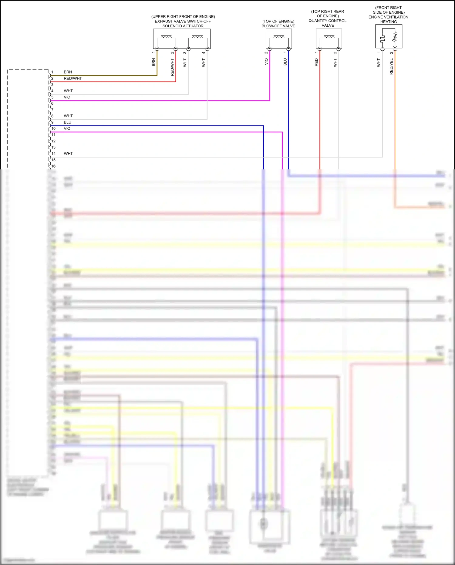 BMW X5 G18 (2022-2023) engine ventilation heating wiring diagram  (3 of 3)