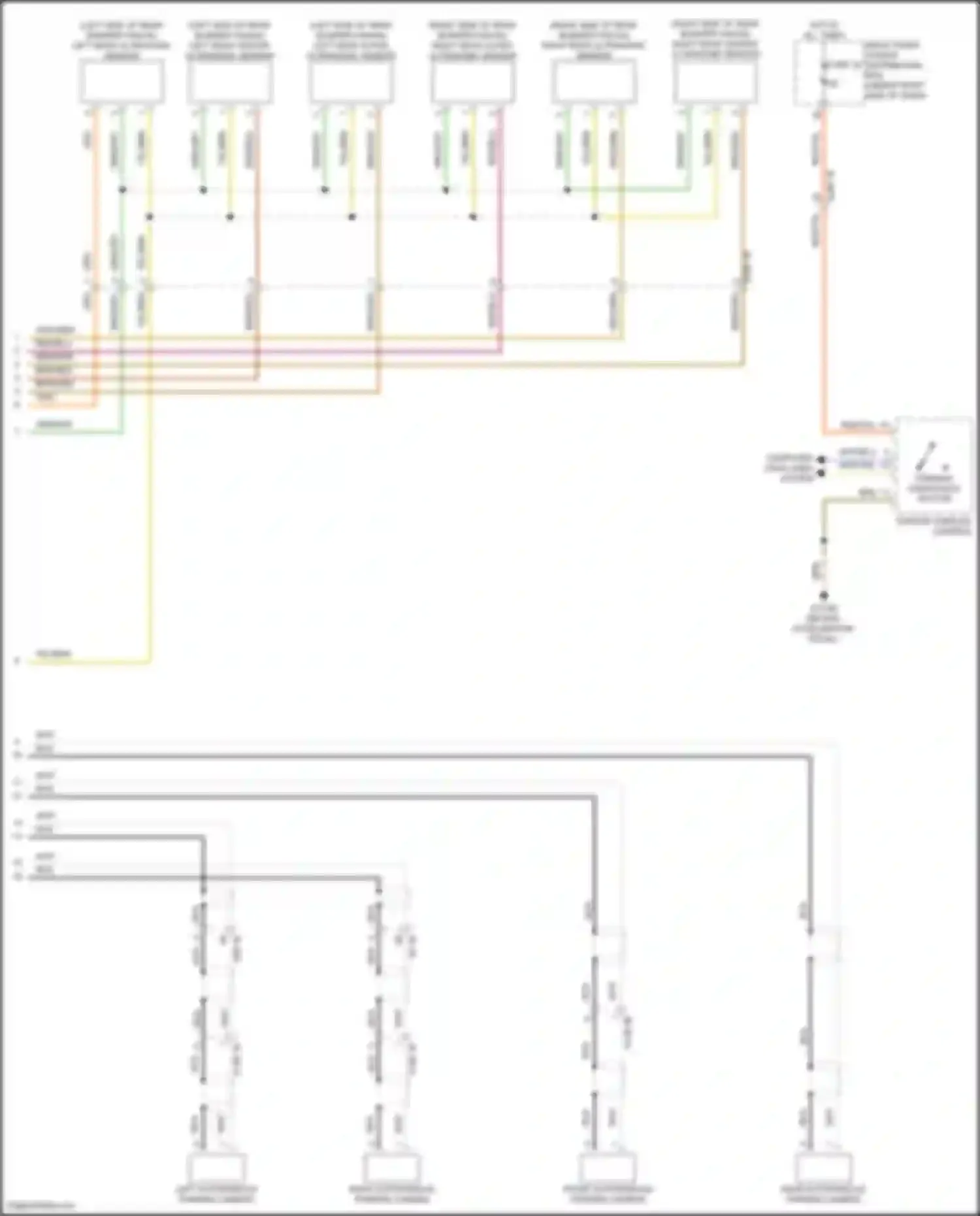 Wiring diagram front autonomous parking camera for BMW X5 G18 (2022-2023) (1 of 1)