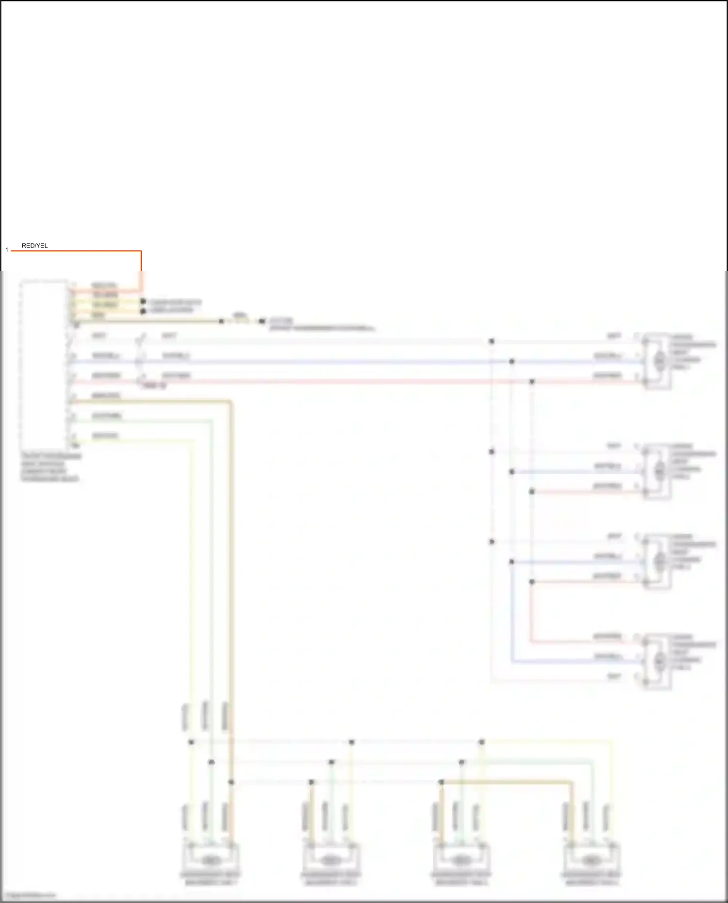 BMW X5 G18 (2022-2023) front passenger seat module wiring diagram  (5 of 5)
