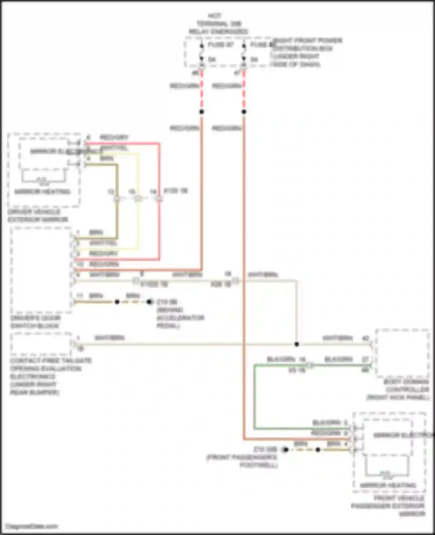 Wiring diagram fuse 68 for BMW X5 G18 (2022-2023) (2 of 6)