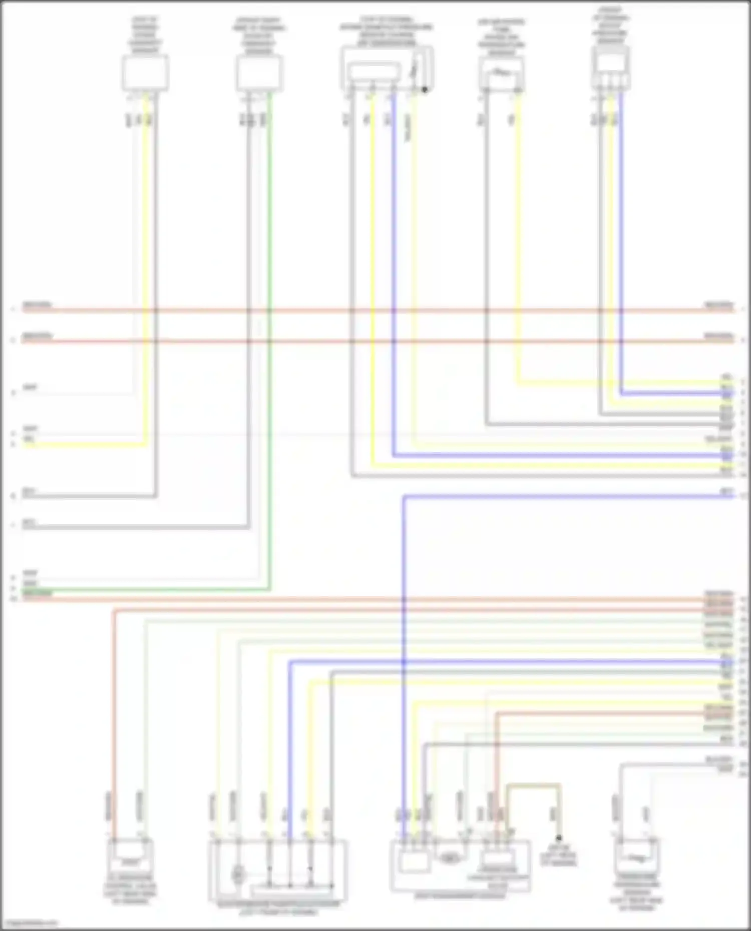 Wiring diagram intake manifold pressure sensor charge air temperature for BMW X5 G18 (2022-2023) (1 of 1)