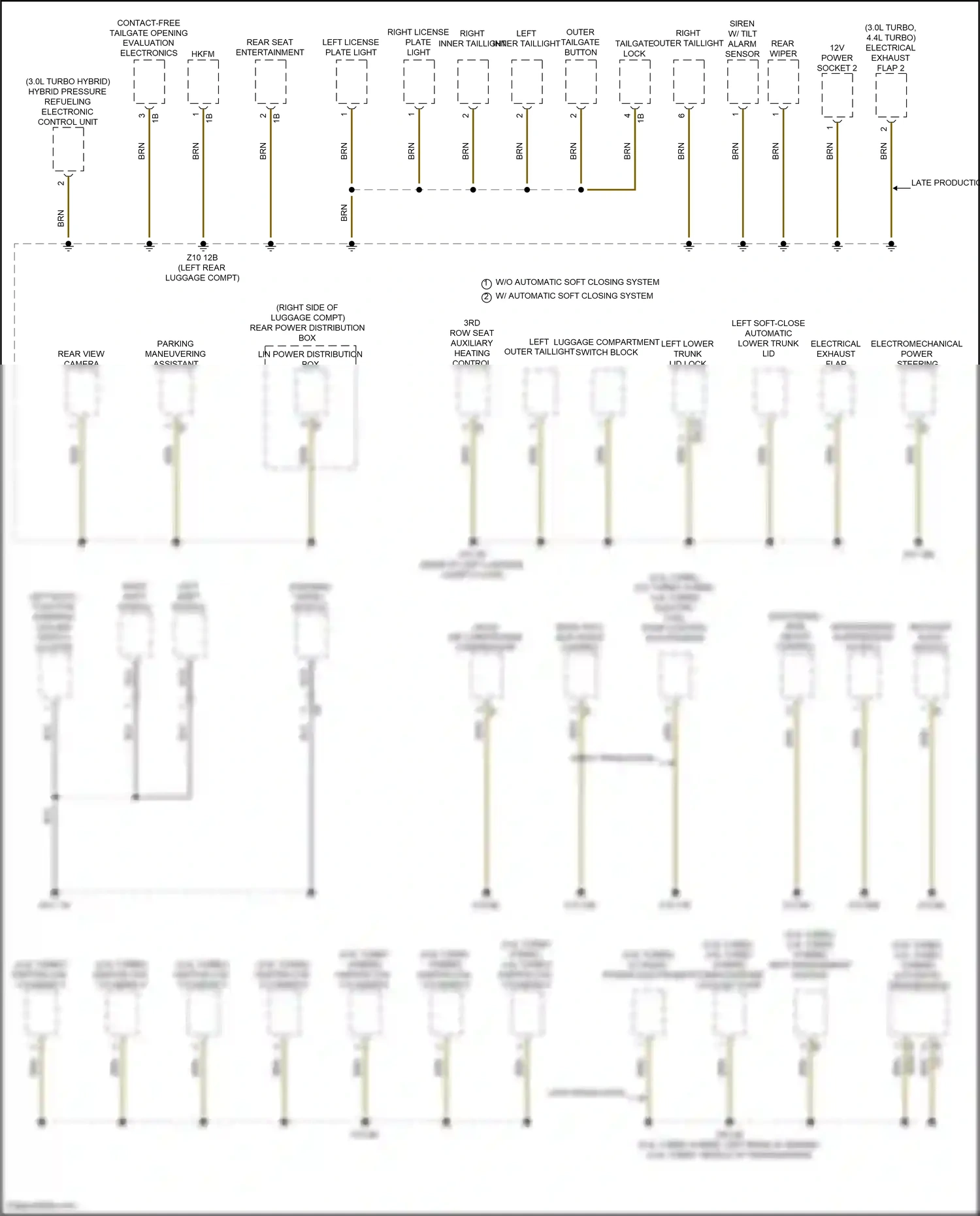 BMW X5 G18 (2022-2023) interference suppression filter 2 wiring diagram  (1 of 2)
