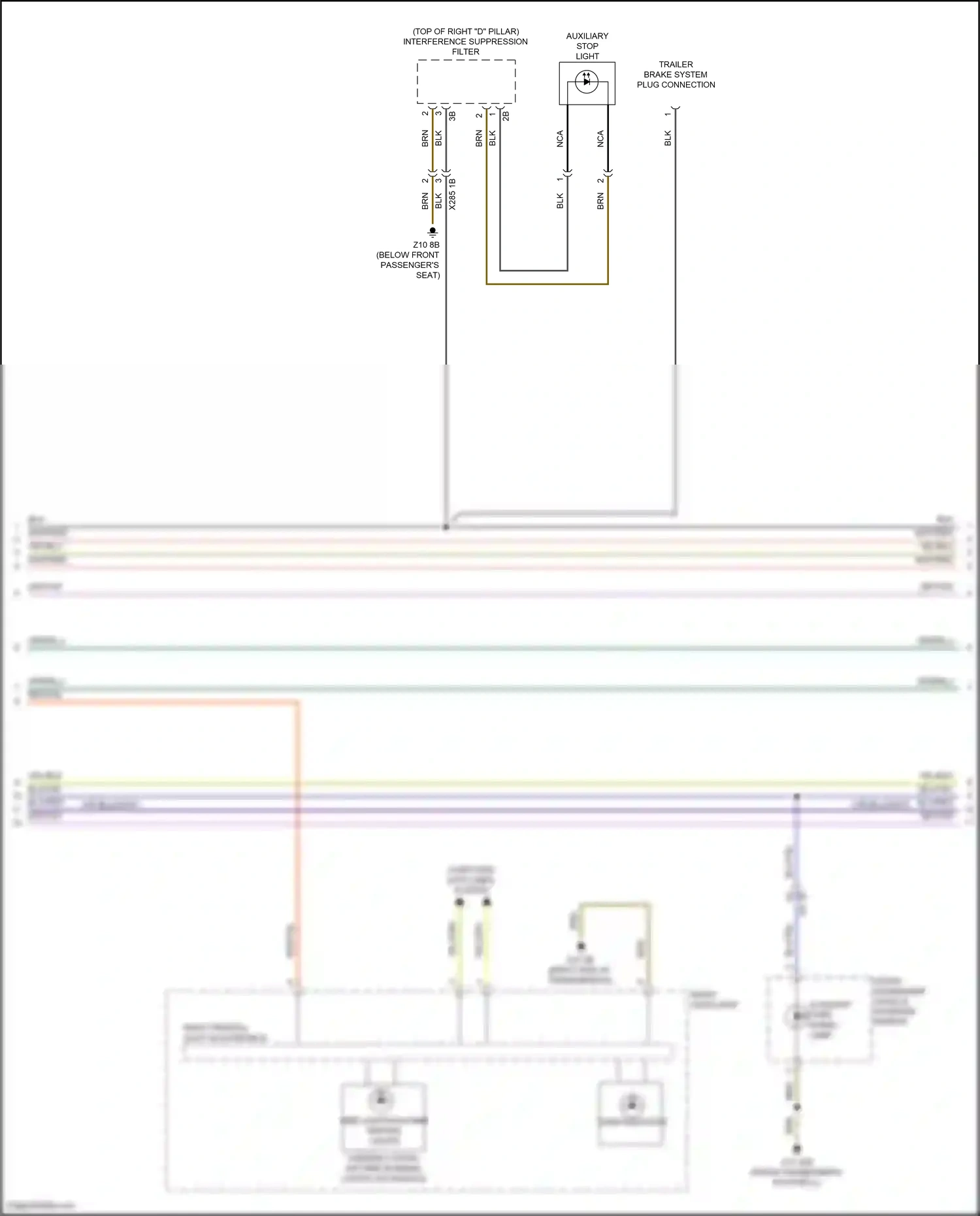 BMW X5 G18 (2022-2023) interference suppression filter wiring diagram  (1 of 3)